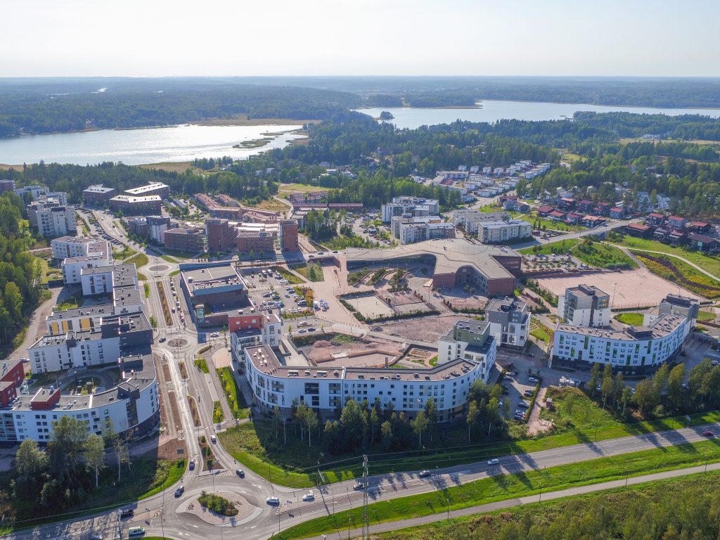 Saunalahti ilmasta katsottuna